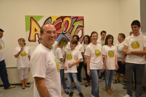 DAvide Giansoldati e il suo Yoga della risata alla Zeta Service